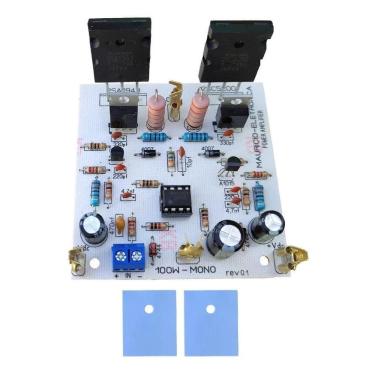 Imagem de 2X Placa Montada Amplificador 100W Rms 4 Ohms 2Sc5200/2Sa194