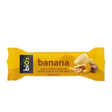 Imagem de Barra de Castanhas e Banana biO2 25g