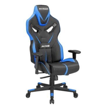 Imagem de Cadeira Gamer Mymax MX8, Até 150Kg, Giratória, Preto e Azul