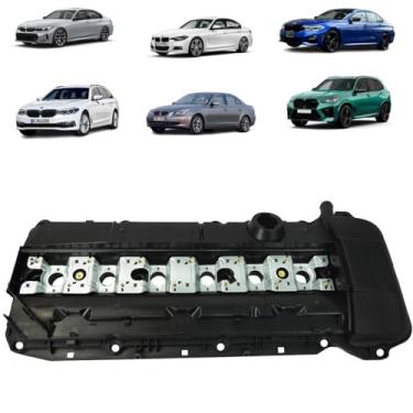 Imagem de TAMPA DE VÁLVULA 320i 328i 330i 520i 530i X5 COM JUNTA E PARAFUSO PLÁSTICO - 11121432928