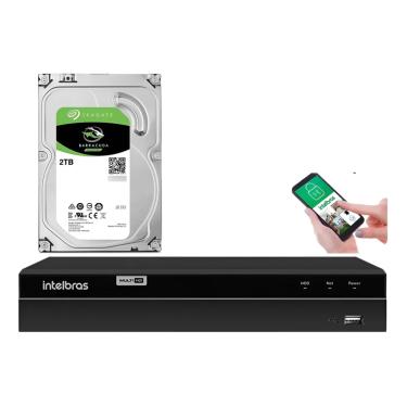 Imagem de Dvr Intelbras 4ch Mhdx 1304 Inteligente Multi Hd C/ Hd 2tb