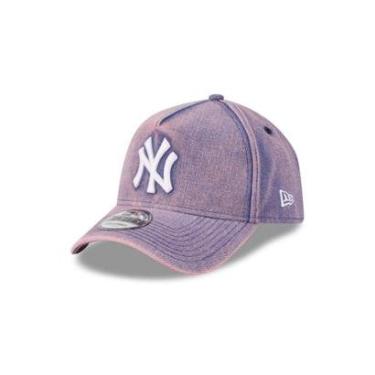 Imagem de BONE NEW ERA 9FORTY A-FRAME NEW YORK YANKEES MLB ROSA-Masculino