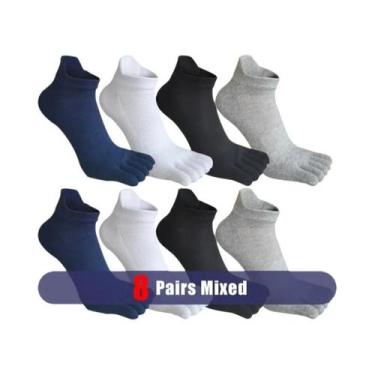 Imagem de Meias De Algodão Respirável Para Homens, Com Malha E Absorção De Suor,