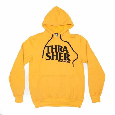 Imagem de Moletom Thrasher Magazine Canguru Anti Logo - Amarelo-Masculino