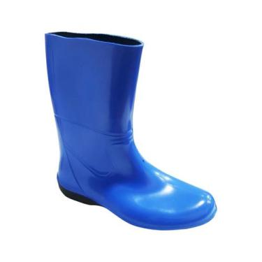 Imagem de Bota Galocha Borracha Moto Feminina Cano Medio Azul 34 ao 39 - PATROL,