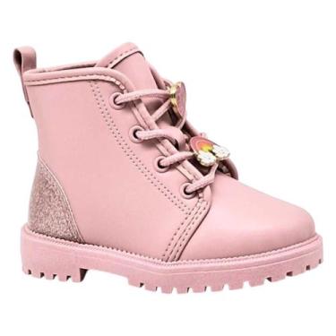 Imagem de Bota Infantil Coturno Molekinha 2126.529 Cor:RosaTamanho:20, Rosa, 20