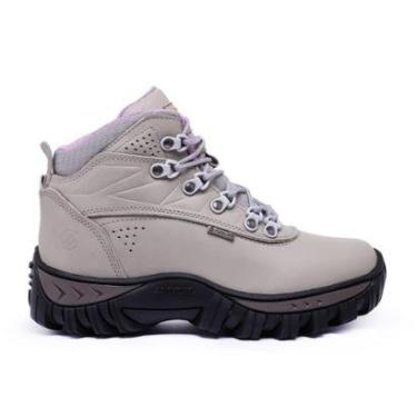 Imagem de Bota Feminina Tênis Adventure Coturno Trilha Trabalho Couro legitimo Conforto-Feminino