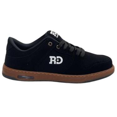 Imagem de Tênis Redikal Skate Nobuck - Masculino, Preto, Latex, 41