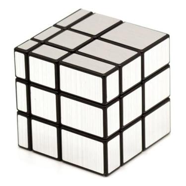 Imagem de Cubo Mágico Profissional Mirror Blocks Espelhado 3x3 - Moyu, Prata