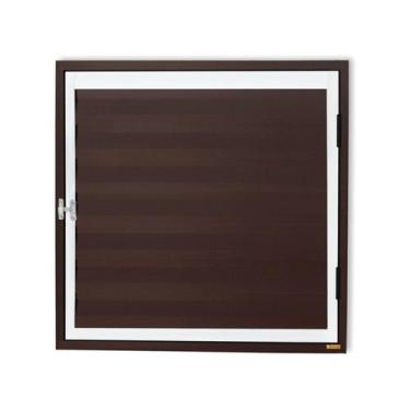 Imagem de Abrigo D'Água/Gásplus 1 Folha com Ventilação 80x80cm Brimak Mix Corten