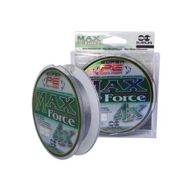 Imagem de Linha de Pesca Multifilamento Maruri Max Force 4X Cinza 0.36mm 50 Lb 300m
