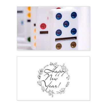 Imagem de Pai Gow Dominoes Dice Gambling New Year Festival Cartão de felicitações Bless Message Present