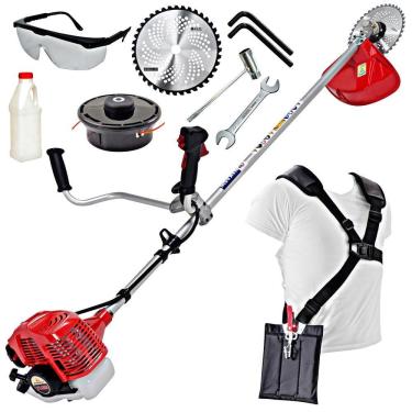 Imagem de Roçadeira Profissional Nakashi L331M 32.6CC Motor TU 33 Mitsubishi Ideal Para Corte de...