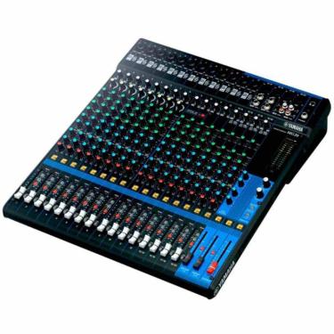 Imagem de Mesa de Som Analógica Yamaha MG20 Preta com 20 Canais Pré-Amplificador d-pre 16 Entradas Microfone