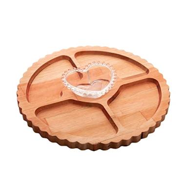 Imagem de PETISQUEIRA MADEIRA C/BOWL CORAÇÃO LIPTUS 35x6cm