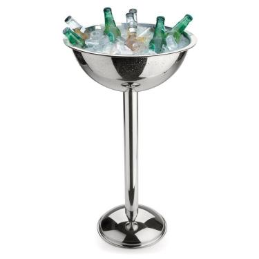 Imagem de Balde Champanheira Aço Inox Pedestal Alto 12L Grande Forma