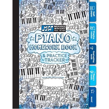 Imagem de Piano Homework Book and Practice Tracker (Blue)