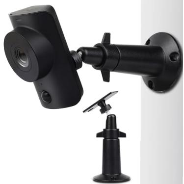 Imagem de UYODM Suporte de parede compatível com câmera de segurança doméstica SimpliSafe SimpliCam 1080p com fio, suporte de parede de alumínio ajustável de 360 graus para câmera interna SimpliSafe, 1 pacote,