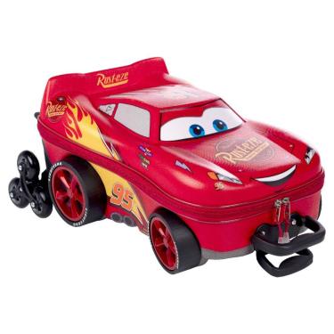 Imagem de Mochila Escolar Roda Tripla 3D Carros Mcqueen Infantil