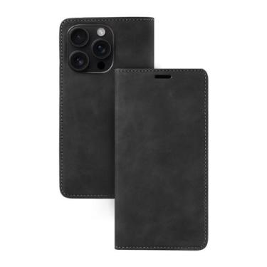 Imagem de Capa Capinha Carteira + Película De Hidrogel Iphone 16 Pro - DB, Preto