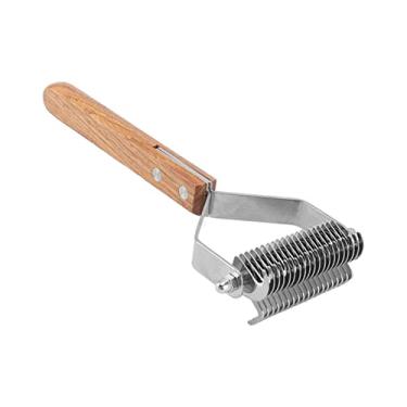 Imagem de Escova para Remoção de Pêlos, Escova para Cães para Queda, Pente para Queda e Ferramenta para Desmatar, Ancinho de Subpêlo de Dupla Face para Cães, Gatos, Gatos, Removedor de