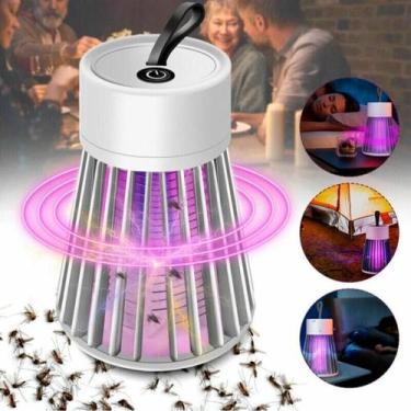 Imagem de Abajur Mata Mosquito Choque Elétrico Recarregável Usb - DESERT ECOM