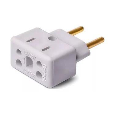 Imagem de Plug Adaptador De Tomada 10a 20a Bob 3pinos 2pino - Império