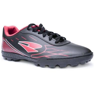 Imagem de Chuteira Society Dray Layt Masculino - Preto e Vermelho