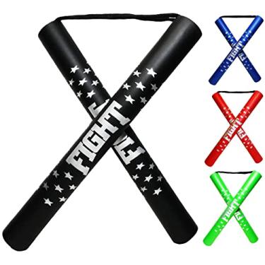 Imagem de F.A.L. product Bastão de espuma de borracha segura para treinamento com pontas de cordão para crianças e iniciantes (preto)