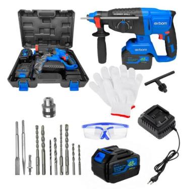 Imagem de Martelete 3 em 1 Rompedor Perfurador Brushless Recarregável 3000mAh Co