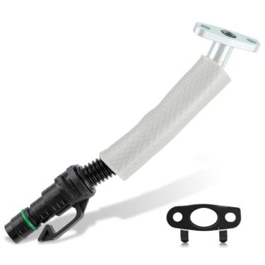 Imagem de Tubo de Tubo de Tubo de Devolução de Óleo Turbo AUTOKAY com Junta para Chevy Cruze 2011-2019 Encore de Buick Trax Sonic 1.4L, Substituição de Linha de Mangueira de Devolução de Óleo Turbo do Motor # 55587854 55569839