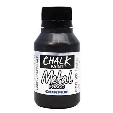 Imagem de Tinta Chalk Paint Metálica Fosca Corfix 100ml - 23111, 636 - OURO NEGR
