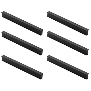 Imagem de Puxador dourado para armário de cozinha, pacote com 6 puxadores de gaveta de latão escovado de 12,7 cm, puxadores de móveis de quarto de barthroom, simplicidade moderna, para móveis modernos