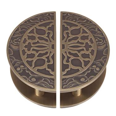 Imagem de Puxadores de porta de celeiro puxadores de porta vintage alça redonda adequada para porta de madeira, maçanetas de porta de vidro/bronze/1 pacote 50 cm (bronze 2 pacotes 20 cm))