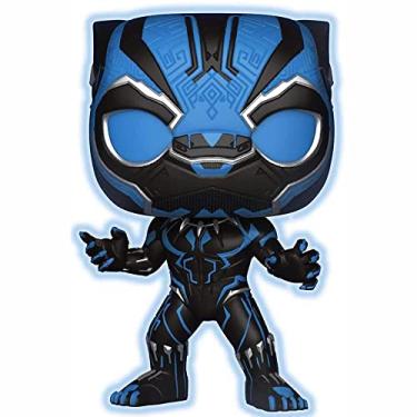 Imagem de Funko Marvel Boneco Pop de vinil do Pantera Negra que brilha no escuro