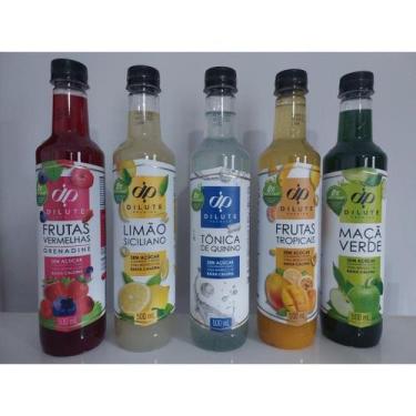 Imagem de Kit 5 Xaropes Dilute Premium Zero Açucar 500ml - NoBrand