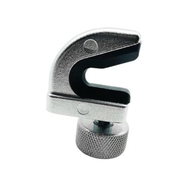 Imagem de simhoa Grampo em U de substituição 2x1,3 polegadas acessório de aço inoxidável para máquina de encordoamento de raquete de tênis montagem simples