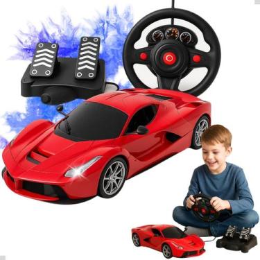 Imagem de Carrinho Controle Remoto Volante Direção Por Gravidade Pedal - Multiki