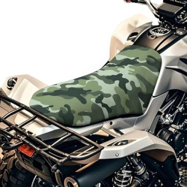 Imagem de Pensura Capa de assento de quadriciclo de camuflagem verde, capa de quatro rodas à prova d'água para todas as estações, proteção UV ao ar livre, capas de assento para Polaris Sportsman Rancher