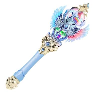 Imagem de CharmFields Light Up Magic Princess Wand – Dual Lights, Spinning LEDs with Sound, Snowflake Fairy Wand for Dress-Up, Cosplay, Birthday Gift for Kids, Blue
