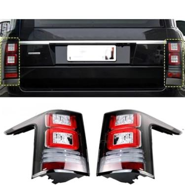 Imagem de Conjunto de luzes traseiras de carro LED externo kit de corpo de lâmpada de freio traseiro para acessórios de carro executivo 2013-2017 (luz traseira esquerda branca)