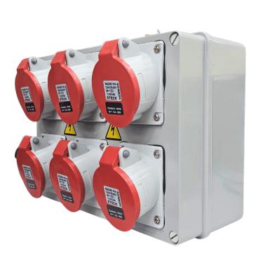 Imagem de Quadro Sobrepor C/ Tomada Industrial 6xN4246 IP-44 Cód. S322107 – Steck