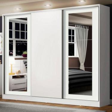 Imagem de Guarda-roupa Casal Eros 3 Portas com Espelhos Madesa