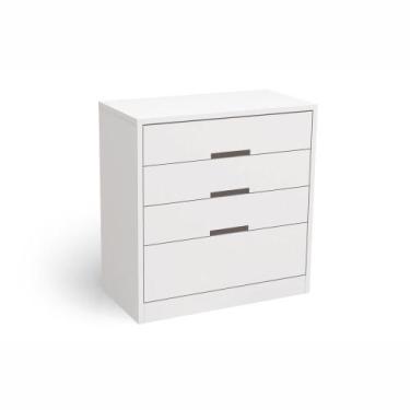 Imagem de Cômoda com 3 Gavetas e 1 Gavetão S824 Kappesberg, Branco
