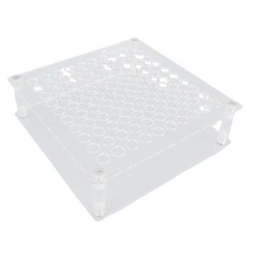 Imagem de AUNMAS Porta de Caneta Acrílica, 100 Slots de Caneta de Sobrancelha Organizadora de Pincel Transparente Stand para Lápis Brush de Maquiagem