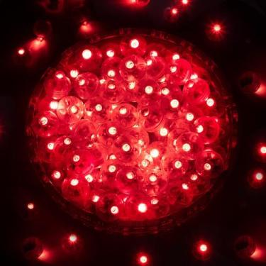 Imagem de Mini luzes de balão LED vermelhas ZGWJ 50PCS para festa