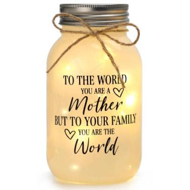 Imagem de Lâmpada Maracco Mason Jar Night Light com 10 LEDs quentes