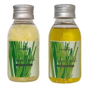 Imagem de Kit Espuma Banheira E Sais De Banho Espumante Capim-Limão - Bagnare Co
