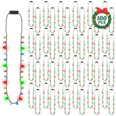 Imagem de Colares e acessórios EOBOH Christmas 48 unidades com 3 modos