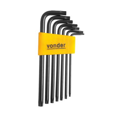 Imagem de Jogo de Chave Vonder Hexalobular 7 Pecas T10 T40 VTX5